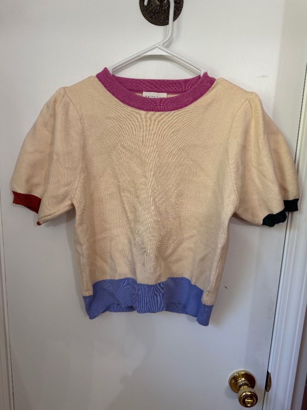 Mint Julep Boutique- Autumn Cream/Multi Sweater, Size Small